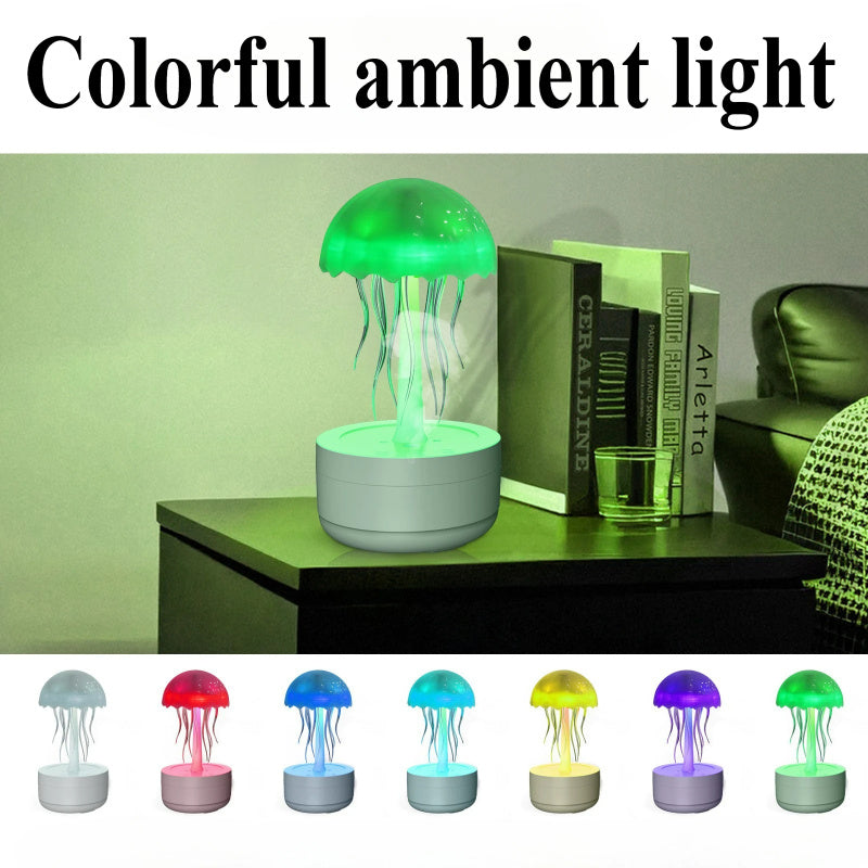 Jellyfish Humidifier Diffusore di fragranza Notte colorata Luce Pesante Nebbia Diffusore di olio essenziale Home Camera da letto Ufficio Umidificatore d'aria