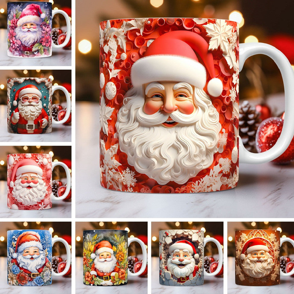 Creativo 3D Natale Ceramica Tazza Unico Spazio Design