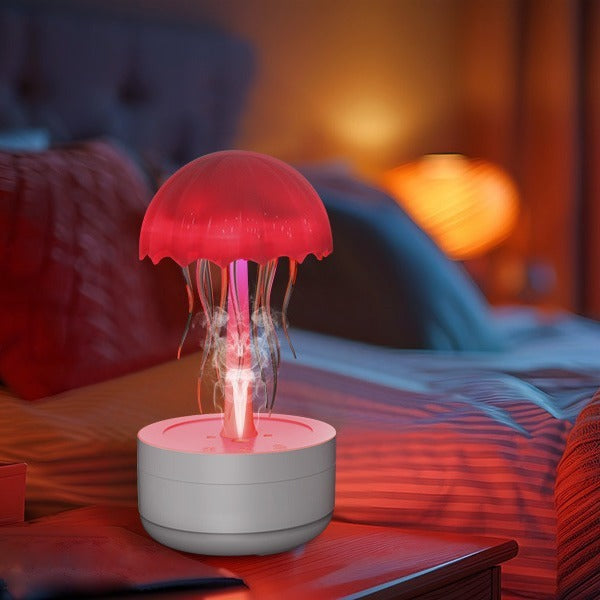 Jellyfish Humidifier Diffusore di fragranza Notte colorata Luce Pesante Nebbia Diffusore di olio essenziale Home Camera da letto Ufficio Umidificatore d'aria