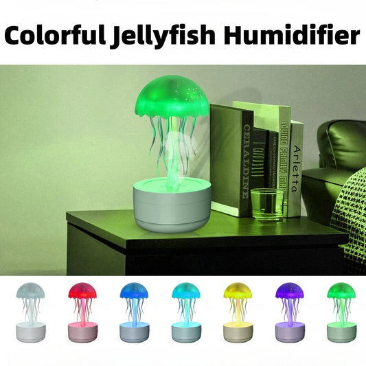 Jellyfish Humidifier Diffusore di fragranza Notte colorata Luce Pesante Nebbia Diffusore di olio essenziale Home Camera da letto Ufficio Umidificatore d'aria