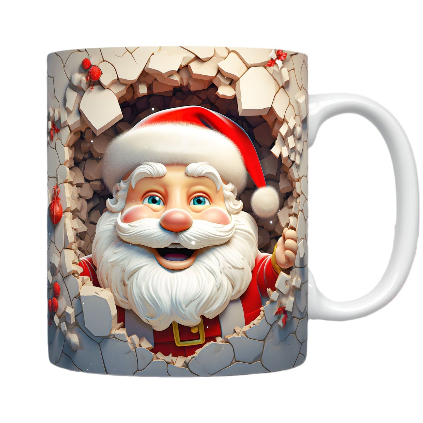 Creativo 3D Natale Ceramica Tazza Unico Spazio Design