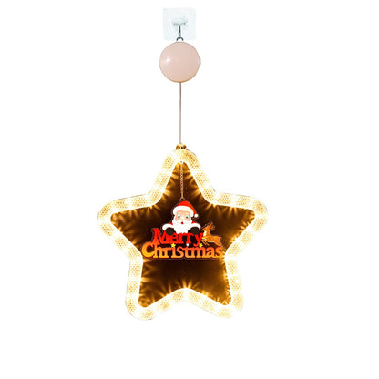 Decorazione della luce della stella di Natale Per la porta della finestra Per le vacanze