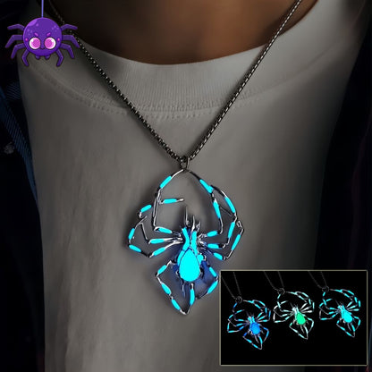 Spider Collana Gioielli Glowing Night Fluorescenza Antico Vintage Glow In The Dark Per Gli Uomini Donne Regalo