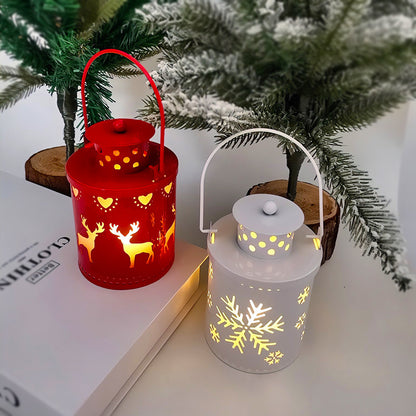 Luci della candela di Natale Lanterne piccole LED Luci del vento Candele elettroniche Stile nordico Decorazioni creative per le vacanze