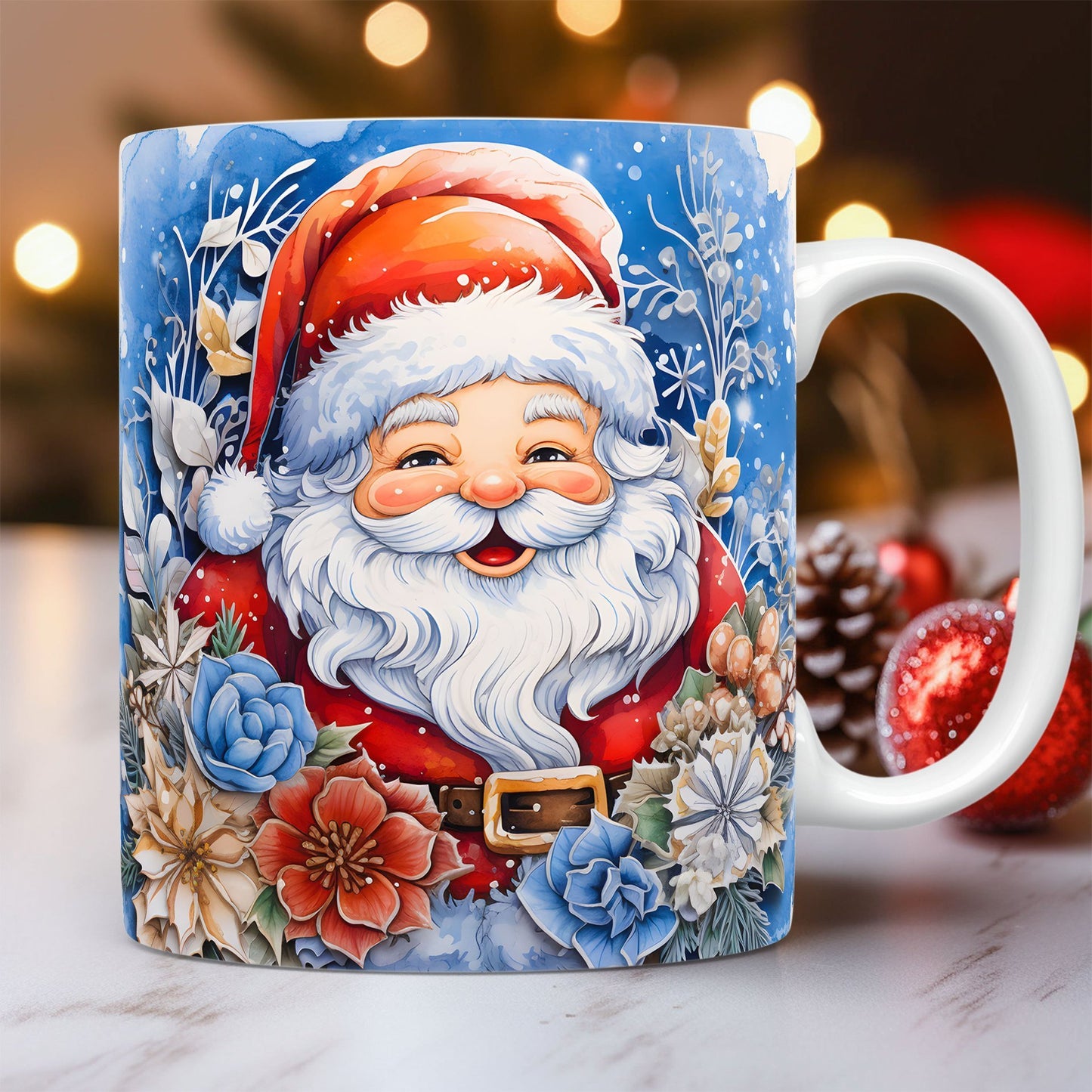 Creativo 3D Natale Ceramica Tazza Unico Spazio Design